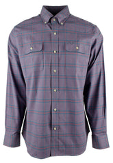 Southern Tide Men's Stretch Plaid Long Sleeve Button Down Work Shirt Nightshade